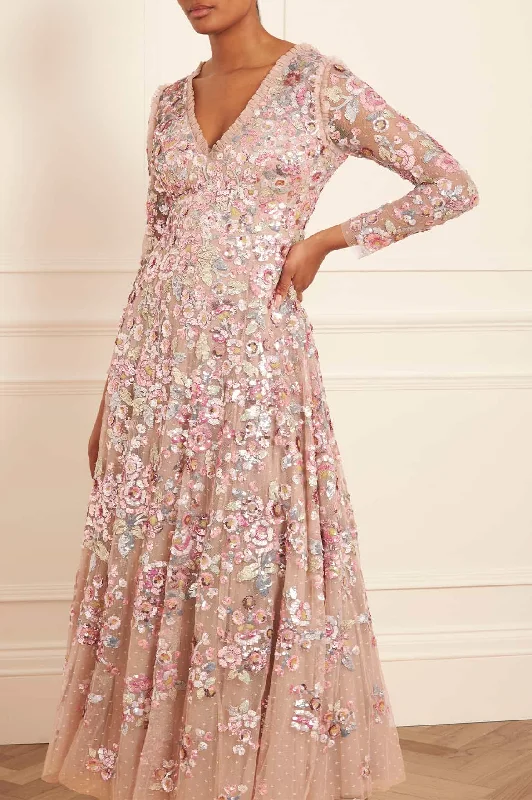 Fresh Styles, Fresh Deals Sequin Paradise Long Sleeve Gown Formal Outfit