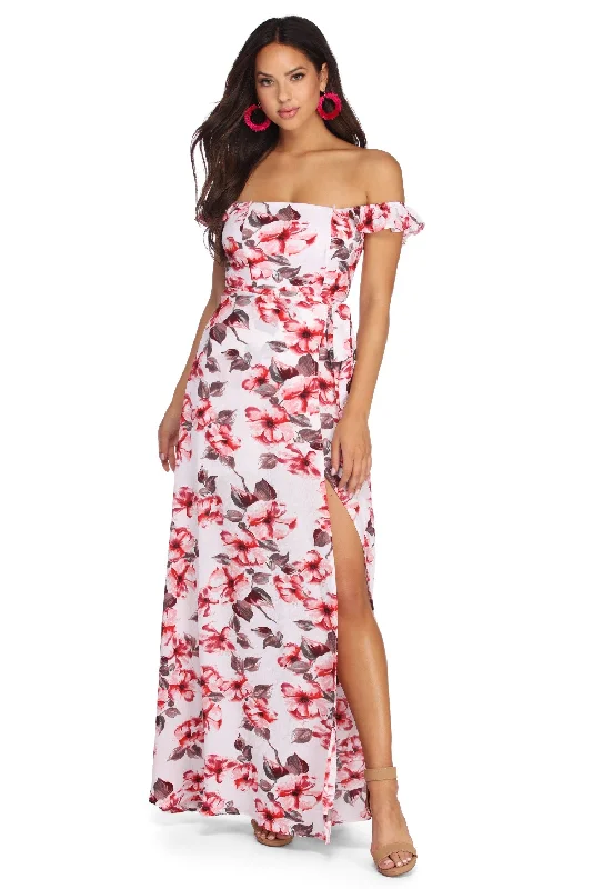 Big Discounts Spring With Florals Maxi Dress Minimalist Office - Ready Style