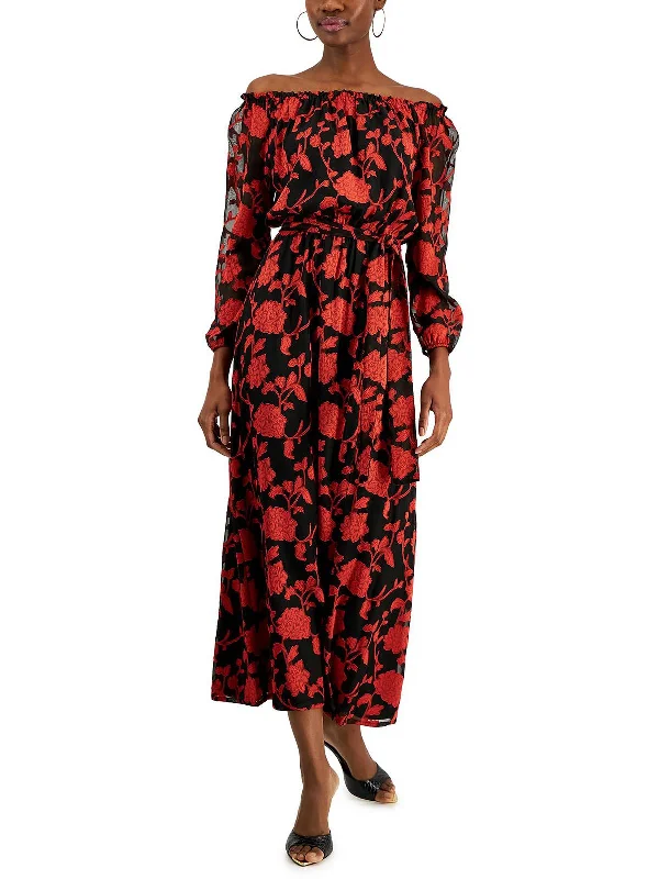 Gift Ideas Womens Floral Long Maxi Dress Feminine Elegance