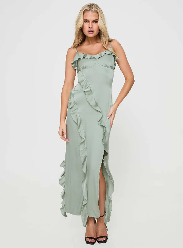 Best-Sellers Branwell Maxi Dress Sage Ethnic Cultural Event Wear