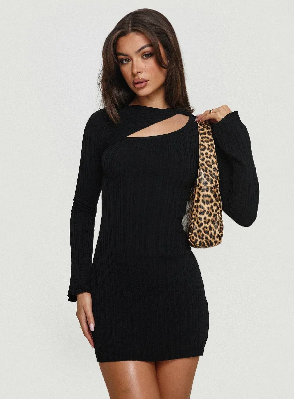 Quick Grab Deals Cookson Mini Dress Black Contemporary Chic