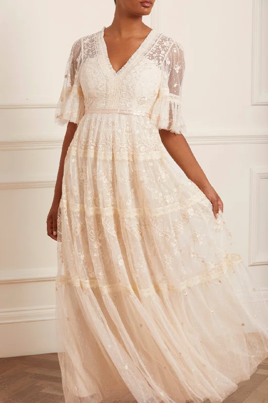 Evening Elegance Lottie Lace Gown Casual Elegance