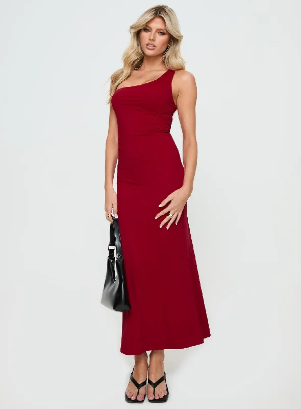 Sleek Style Discounts Smithy Maxi Dress Red Romantic Flair