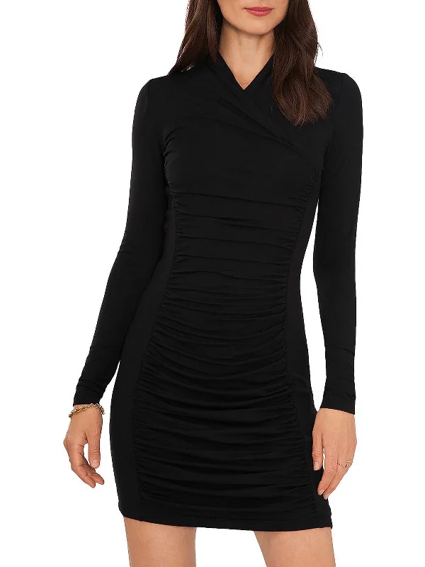 Big Discounts Womens Mini Ruched Bodycon Dress Effortless Comfort