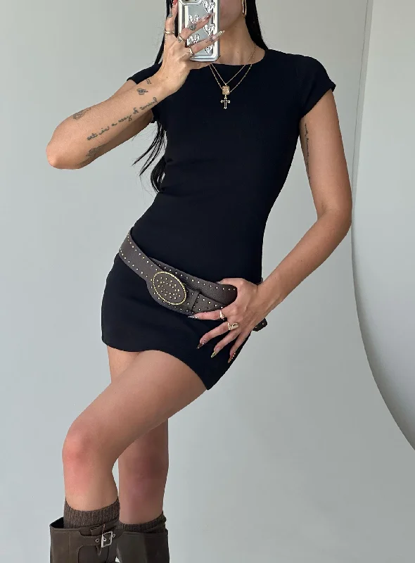 Massive Selection Sale Classic Mini Dress Black Effortless Style