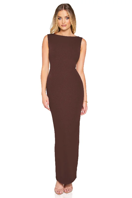 Fashion-Forward Nookie Bliss Maxi Dress - Mocha Save on Classic Elegant Styles