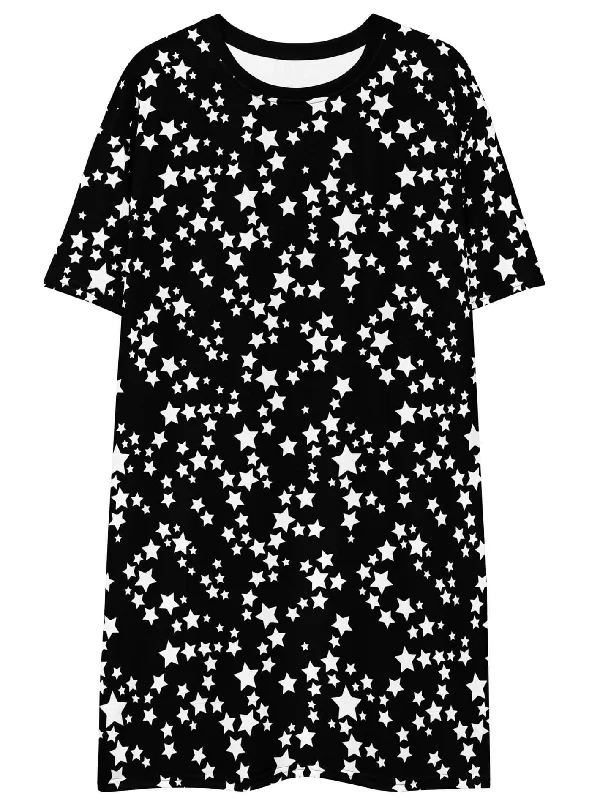 Spring Fashion Stardust T-shirt dress Effortless Comfort