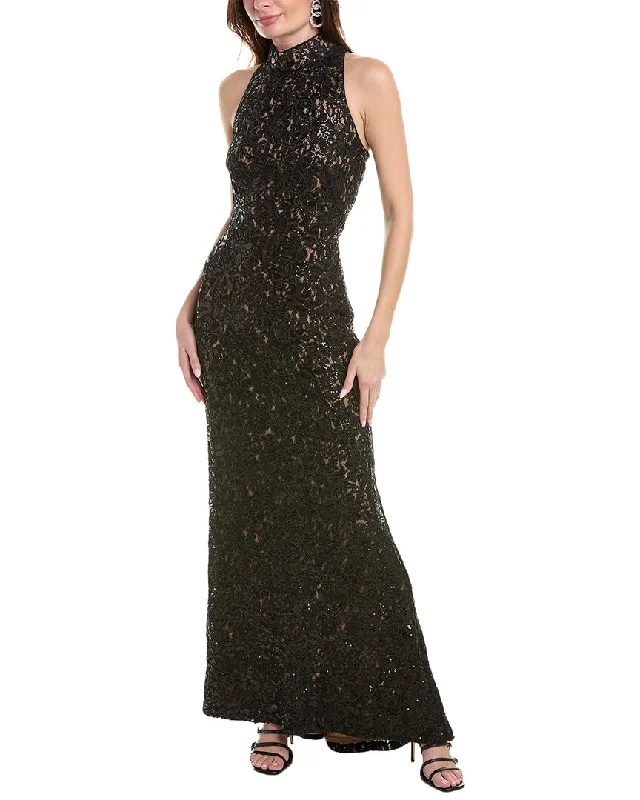 Discover Promotions SHO by Tadashi Shoji Embroidered Gown Sophisticated Cut