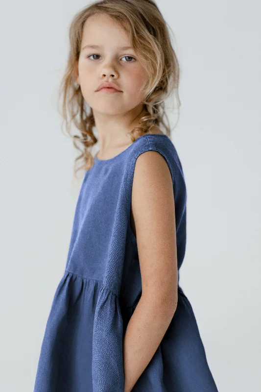 Spring Fashion Mini Me Smock Dress, Sleeveless Modern Romance