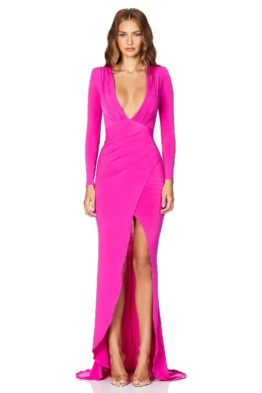 Modern Fashion Sale Nookie Farrah Gown - Fuchsia Nordic Minimalist Home Look