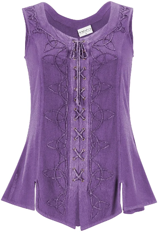 Elegant Style Trinity Sleeveless Limited Edition Purple Thistle Luxury Style