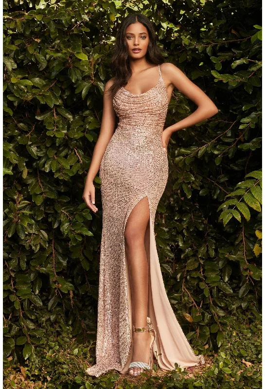 Chic And Trendy Arianna Gown - Rose Gold Flash Sale