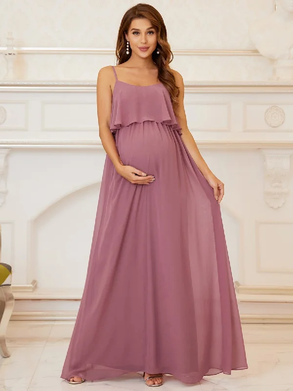 Absurdly Cheap Sale A Line Floor Length Swinging Collar Wholesale Maternity Dresses Contemporary Elegance