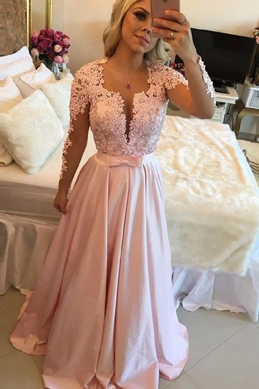 Modern Chic Discounts Charming Prom Dress,Elegant Prom Dress,Long Sleeve Eveing Dress with Pearls,Long Party Dress  cg6246 Vibrant Prints