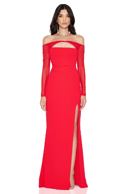 Timeless Style Promotions Nookie Marlowe Gown - Scarlet Rustic Countryside Charm Look