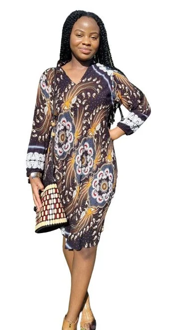 Winter Warehouse Sale African Freestyle Shirt dress Effortless Style