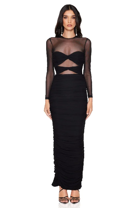 Massive Savings Nookie Intrigue Skirt - Black Feminine Allure