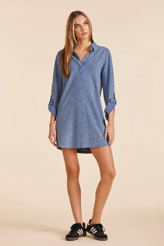 Clearance Sale, All Cheap TAB SLEEVE SHIRT DRESS Effortless Grace