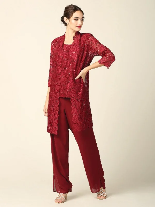 Urban Elegance Deals Mother of the Bride Long Jacket Pant Suit Sale Artful Design