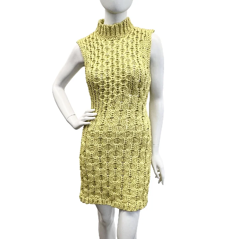 Top Deals Ferragamo Fitted Sleeveless Knit Dress Chic Urban Fashion Look