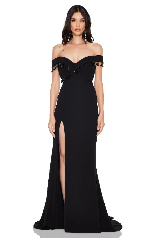 Browse Our Top Products Nookie Chicane Gown - Black Contemporary Chic