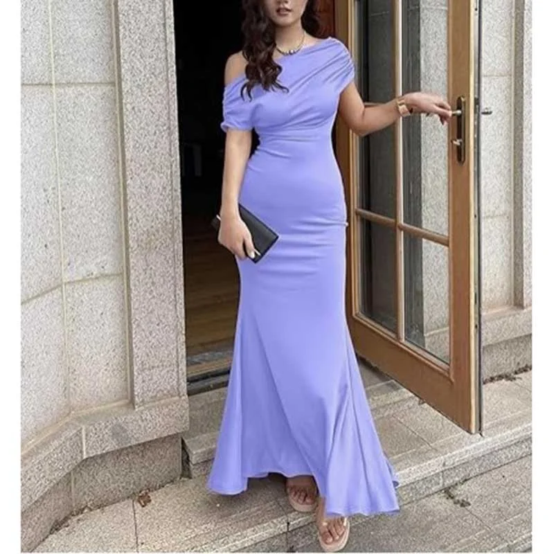 Chic Style Discounts Off-The- Shoulder Bodycon Prom Dress Long Bridesmaid Dress Formal Evening Dress Chic Sophistication