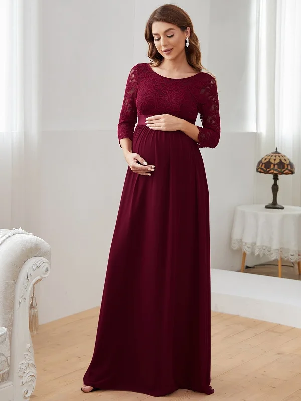 Special Offer For You Simple and Elegant Wholesale Maternity Dress with A-line silhouette Graceful Movement