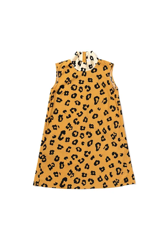 On-Trend Fashion Offers Sleeveless Mod Dress - Cheetah Today Only