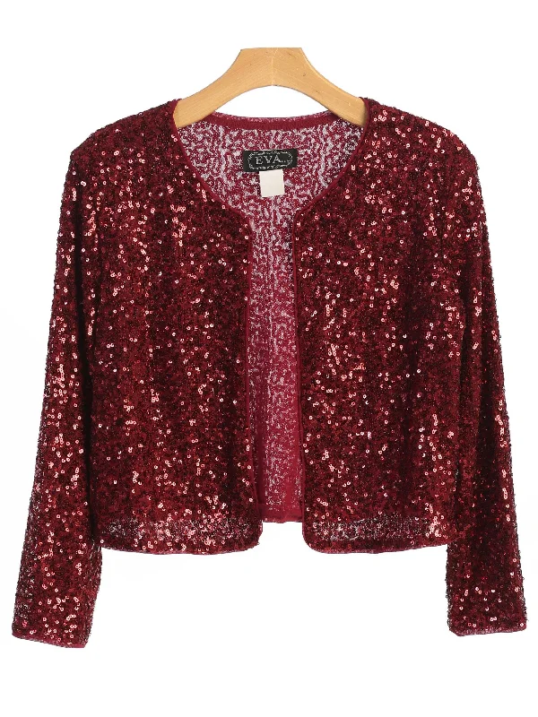 Everyday Elegance Sale Formal Sequins Bolero Evening Jacket Flowing Silhouette