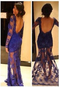 Urban Style Promotions 2020 New Arrival Sheath Purple Lace Long Sleeves Prom Dresses  cg6666 Artful Design