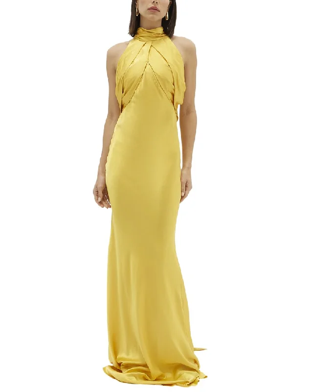 Street Chic Discounts Rachel Gilbert Audrey Silk Gown Refined Look