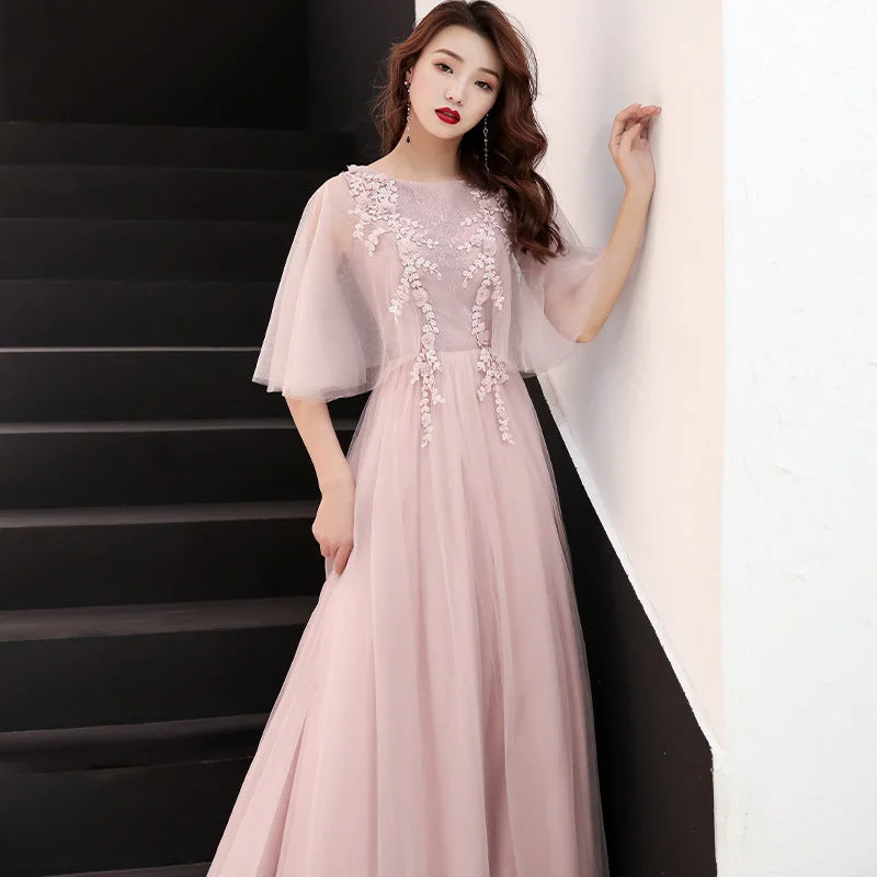 Bold Style Discounts noble and elegant prom dress,blushing pink bridesmaids dress Exquisite Craftsmanship