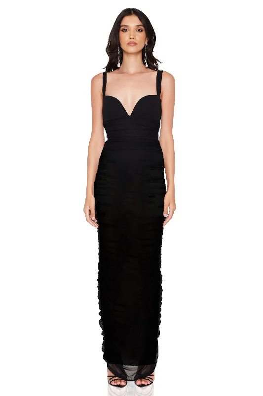 Refined Fashion Sale Nookie Marlowe Maxi Dress - Black Bold Silhouette