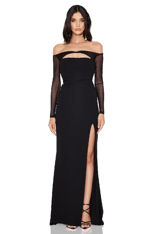 Fashion Sale Nookie Marlowe Gown - Black Chic Urban Fashion Look