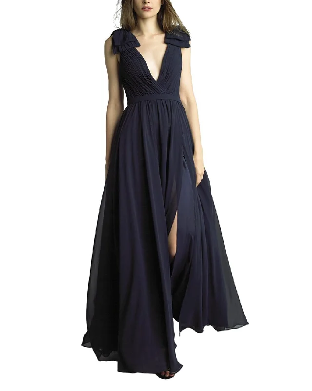 Modern Chic Discounts Basix Black Label Gown Vintage Retro Party Wear