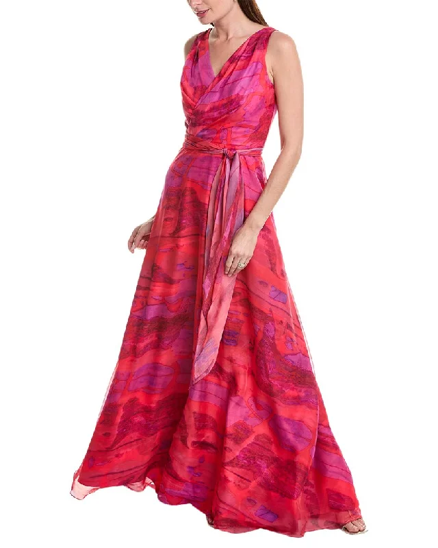 Athleisure Style Sale Rene Ruiz V-Neck Chiffon A-Line Gown Grab Romantic Date - Night Styles Now