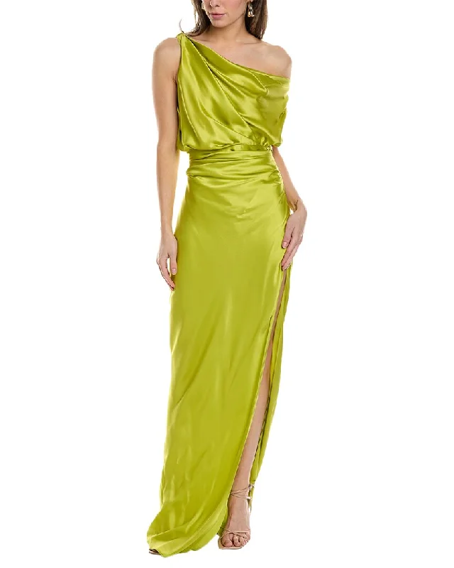 Limited Time THE SEI Asymmetrical Silk Gown Effortless Comfort