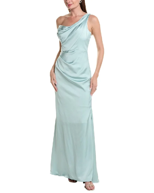 Affordable Trendy Fashion Rene Ruiz One-Shoulder Gown Y2K Nostalgic Fashion Look