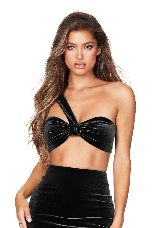 Premium Style Offers Nookie Amara Crop - Black Vintage Retro Party Wear