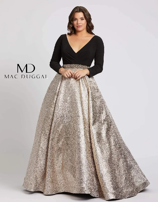 Flash Sale Fever Mac Duggal 67229 Fabulouss Prom Plus Size Long Ball Gown Elegant Ensemble