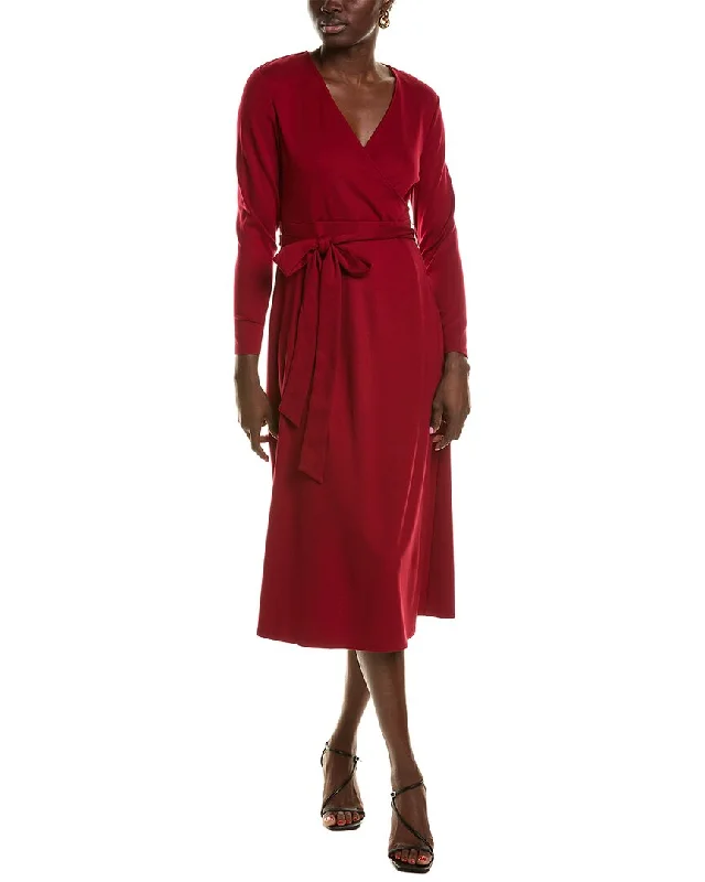 Holiday Glam Anne Klein Surplice Midi Dress Cottagecore Rustic Charm Style