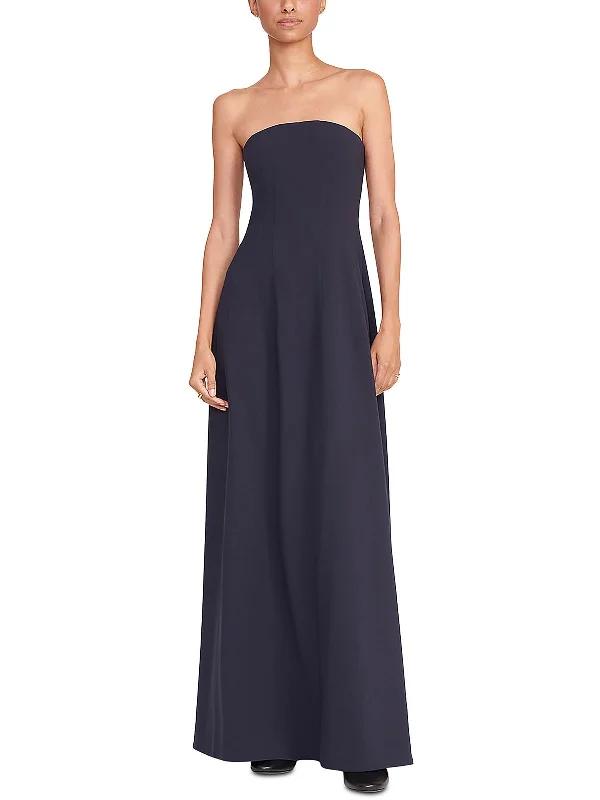 Polished Style Deals Benjamin Womens Pintuck Tea-Length Maxi Dress Effortless Sophistication