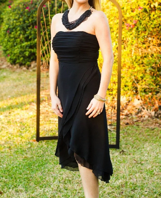 Hot Deals Black Maxi Dress Statement Piece