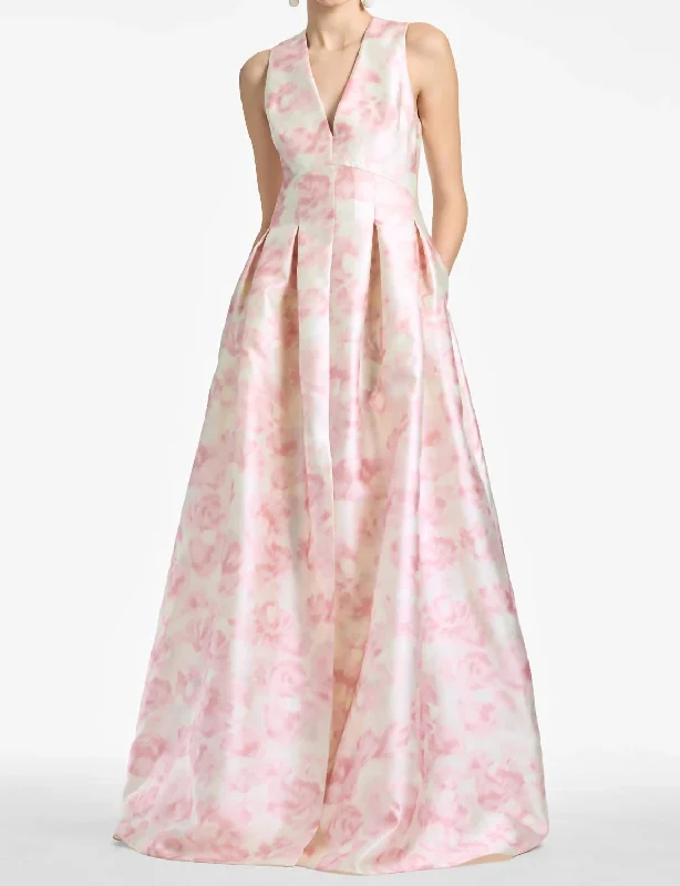 Casual Yet Chic Sales Brooke Gown Blush Alluring Design