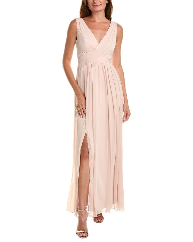 Evening Elegance Dessy Collection Draped Maxi Dress Y2K Nostalgic Fashion Look