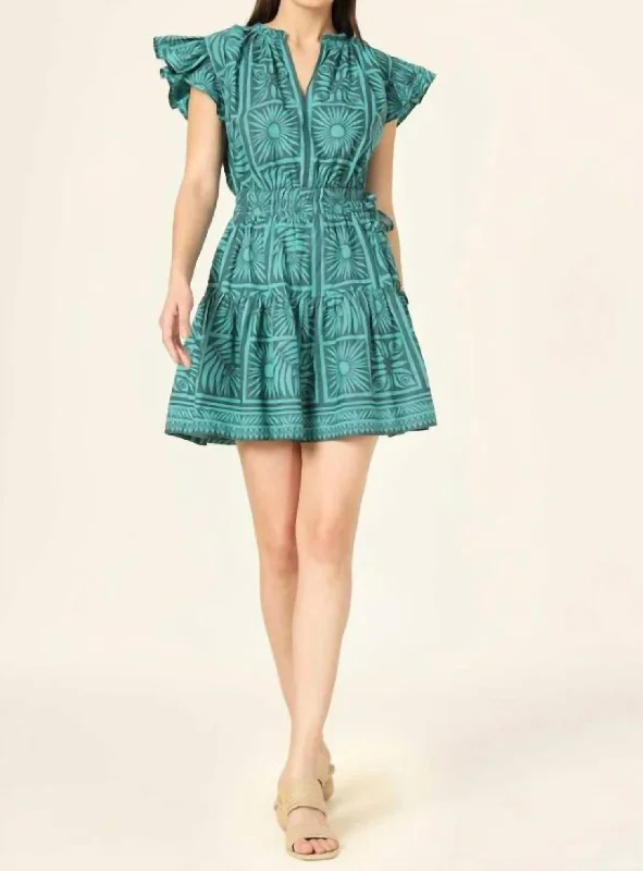 Urban Elegance Deals Harlow Mini Dress In Tashi Palm Classic Timeless Elegant Style