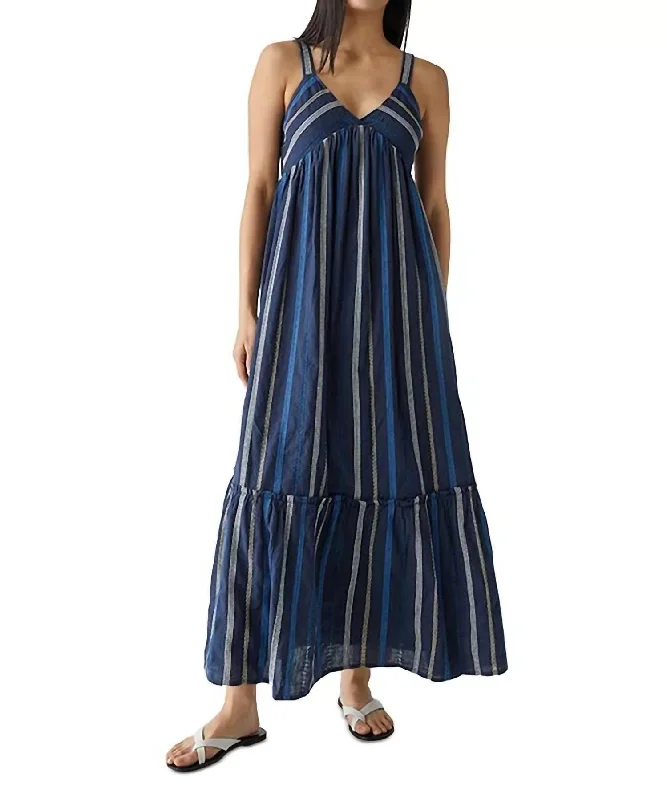 Vibrant Style Promotions Keeley Maxi Dress In Nocturnal Combo Graceful Movement