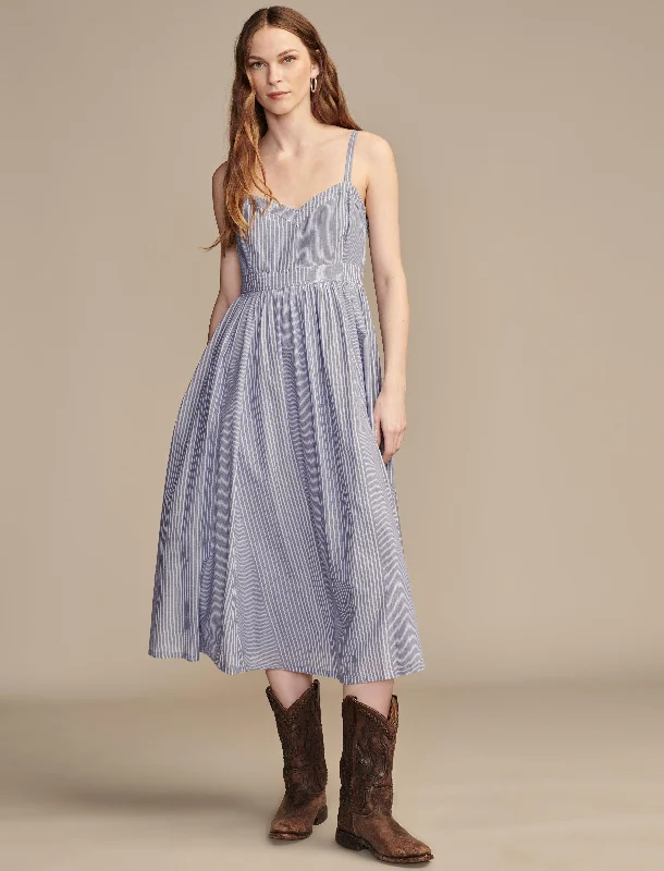 Sustainable Fashion Extravaganza Lucky Brand Women's Seamed Bodice Maxi Dress Flowing Silhouette