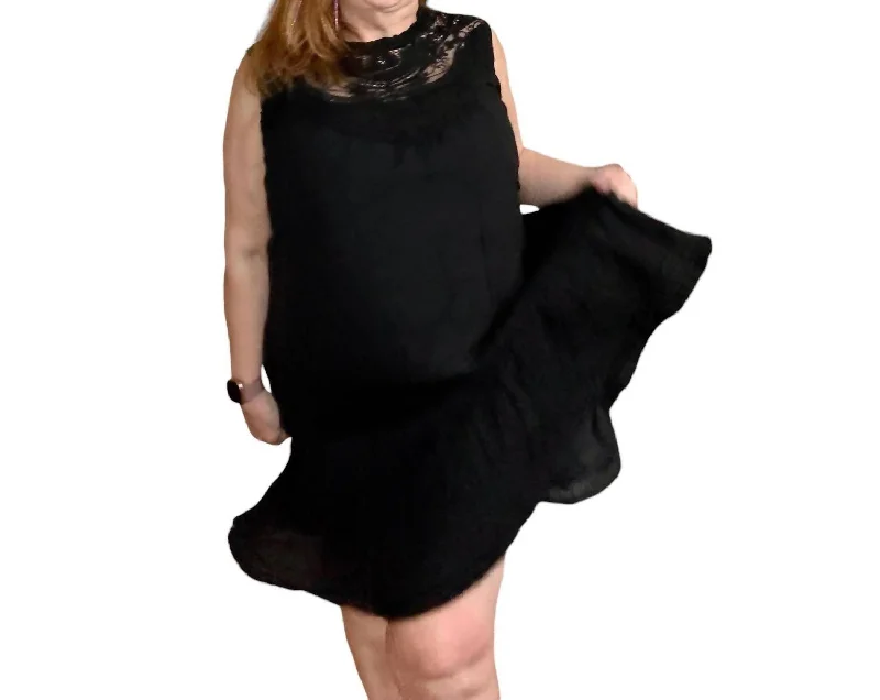 Low Price Special Lulu Lace Midi Dress In Black Alluring Design