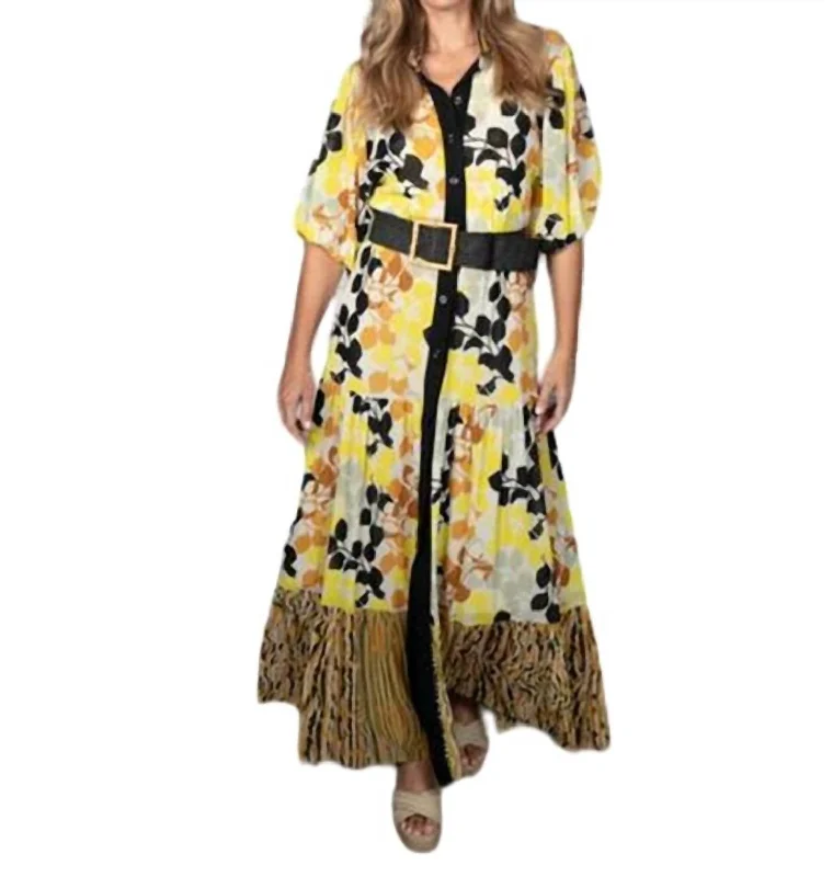 Hot Items Marbella Maxi Dress In Yellow Contemporary Chic